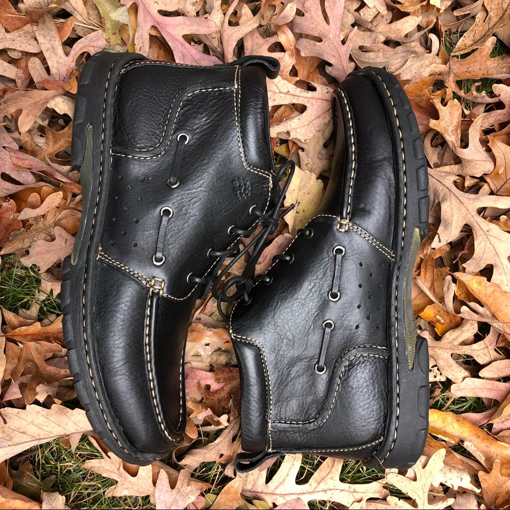 [SOLD] Wolverine Men’s Black Leather Grunge 1990’s Shoes, Size 11